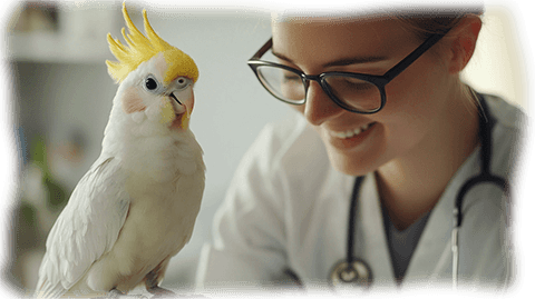 cockatiel vet visit