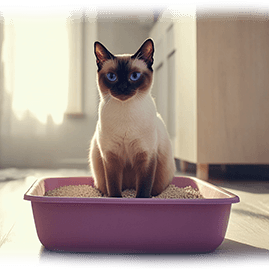 siamese cat litter training
